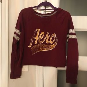 vintage aero cropped sweatshirt